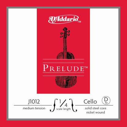 Picture of D'Addario Prelude Cello Single D String, 1/4 Scale, Medium Tension