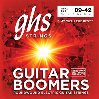 Picture of GHS Strings GB10 1/2 Guitar Boomers, Nickel-Plated Electric Guitar Strings, Light + (.010 1/2-.048)
