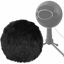 Picture of Furry Windscreen Cover Muff, ChromLives Mic Muff Cover, Deadcat Wind Cover for Recordings, Broadcasting, Singing Compatible with Blue Snowball Ice Condenser (Black)