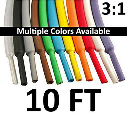 Picture of Electriduct 1" Heat Shrink Tubing 3:1 Ratio Shrinkable Tube Cable Sleeve - 10 Feet (Yellow)