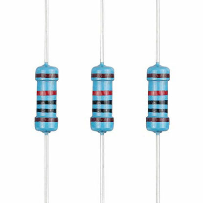 Picture of EDGELEC 100pcs 10K ohm Resistor 1/2w (0.5Watt) ±1% Tolerance Metal Film Fixed Resistor, Multiple Values of Resistance Optional