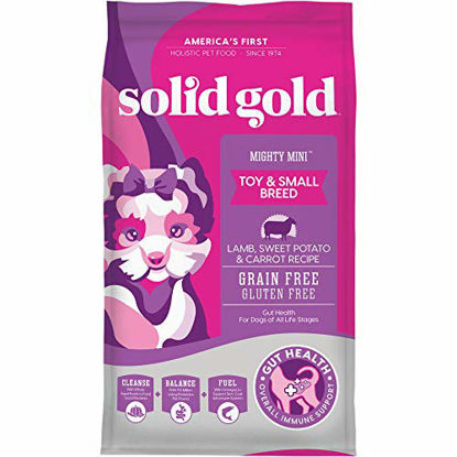 Picture of Solid Gold Small & Toy Breed Dry Dog Food; Mighty Mini Grain-Free With Real Lamb; 4Lb