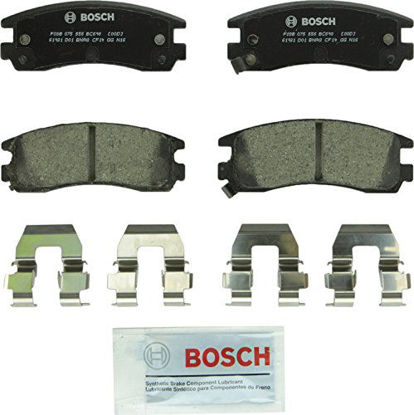 Picture of Bosch BC698 QuietCast Premium Ceramic Disc Brake Pad Set For Select Buick Allure, Century, LeSabre, Regal; Chevrolet Impala, Monte Carlo; Oldsmobile; Pontiac Grand Am, Grand Prix, Montana + More; Rear