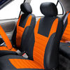 Picture of FH Group FB068102 Premium 3D Air Mesh Seat Covers Pair Set (Airbag Compatible) w. Gift, Orange/Black Color- Fit Most Car, Truck, SUV, or Van