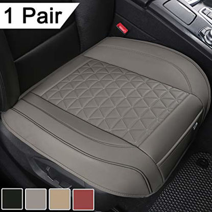 1 Piece Luxury PU Leather Front Car Seat Cover with Backrest, Breathable  and Soft Auto Seat Protector,Universal Fit 95% of Cars (Sedan SUV Pickup  Van) 