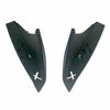 Picture of 1Storm Motorcycle Modular Flip up Dual Visor Full Face Helmet Decoration Matt Black Horn Wing