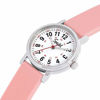 Picture of Speidel Womens Light Pink Scrub Petite Watch for Medical Professionals Easy to Read Small Face, Luminous Hands, Silicone Band, Second Hand, Military Time for Nurses, Students in Scrub Matching Colors