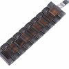 Picture of Wooden Watch Band for Q26-1 Handmade Pure Natural Wood & Stainless Steel 22.8mm Strap Replacement for Mens Wood Watches