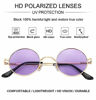 Picture of John Lennon Glasses - GLEYEMOR Small Round Polarized Sunglasses for Men Women Retro Circle Sunglasses (Gold/Clear Purple)