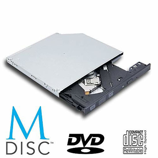 Picture of Internal DVD CD Player Optical Drive Replacement, for Lenovo IdeaPad 320-17ikb 320-15ikb 17ast 310-15abr 15ikb ThinkPad L570 Multimedia Laptop, 8X DVD+-RW DVD-RAM 24X CD-RW M-Disc Burner
