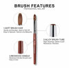 Picture of Rolabling Nail Brush Kolinsky Sable Acrylic Nail Art Brush Professional Red Wooden Nail Brush (12#)