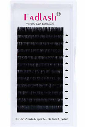 Picture of Classic Lash Extensions 8-14mm/15-20mm/20-25mm Mix C/D/DD Curl Individual Eyelash Extensions 0.15mm Classic Lashes Silk Eye Lash Extensions Supplies (0.15-C, 8-14mm)