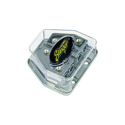 Picture of Stinger SPD570 PRO Series Maxi Fused Power/Ground Distribution Block with One 4 Gauge Input and Two 8 Gauge Outputs