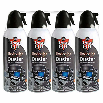 Picture of 12 pk Compressed Air Computer TV Gas Cans Duster 10 oz Dust Off Keyboard Laptop