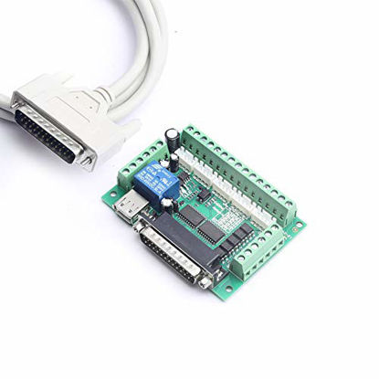 Picture of DEVMO 5 Axis CNC Interface Adapter Breakout Board for Stepper Motor Driver Mach3 +DB25