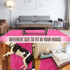 Picture of LOCHAS Ultra Soft Indoor Modern Area Rugs Fluffy Living Room Carpets for Children Bedroom Home Decor Nursery Rug 3x5 Feet, Hot Pink
