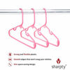 Picture of Sharpty Children's Hangers Plastic, Kids Hangers Ideal for Everyday Standard Use, Baby Hangers Kids (Pink, 60 Pack)