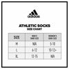 Picture of adidas Men's Athletic Cushioned Crew Socks (6-Pair), Black/Aluminum 2, Large