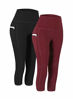 Picture of Fengbay 2 Pack High Waist Yoga Pants, Pocket Yoga Pants Capris Tummy Control Workout Running 4 Way Stretch Yoga Leggings