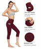 Picture of Fengbay 2 Pack High Waist Yoga Pants, Pocket Yoga Pants Capris Tummy Control Workout Running 4 Way Stretch Yoga Leggings