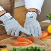 Picture of Dowellife Cut Resistant Gloves Food Grade Level 5 Protection, Safety Kitchen Cuts Gloves for Oyster Shucking, Fish Fillet Processing, Mandolin Slicing, Meat Cutting and Wood Carving, 1 Pair (Medium)