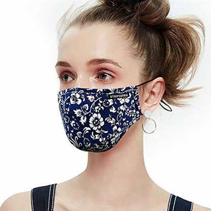 Picture of Anti Pollution Dust Mask Washable and Reusable PM2.5 Cotton Face Mouth Mask Protection from Pollen Allergy Respirator Mask