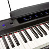 Picture of RockJam 88-Key Beginner Digital Piano with Full-Size Semi-Weighted Keys, Power Supply, Simply Piano App Content & Key Note Stickers, Black