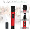 Picture of Wireless Microphone, Uhf Metal Dynamic Handheld Karaoke Mic, Rechargeable Receiver (Work 6hs),160ft Range, for Karaoke, Singing, Stage, Wedding, Speech, Karaoke Machine, Speaker, Amplifier, Mixer