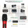 Picture of Wireless Microphone, Uhf Metal Dynamic Handheld Karaoke Mic, Rechargeable Receiver (Work 6hs),160ft Range, for Karaoke, Singing, Stage, Wedding, Speech, Karaoke Machine, Speaker, Amplifier, Mixer