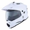 Picture of 1Storm Dual Sport Motorcycle Motocross Off Road Full Face Helmet Dual Visor Glossy White, Size XL (59-60 cm 23.2/23.4 Inch)