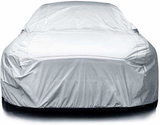 GetUSCart- iCarCover 7-Layers All Weather Waterproof Snow Rain UV Sun Dust  Protection Automobile Outdoor Coupe Sedan Hatchback Wagon Custom-Fit Full Body  Auto Vehicle Car Cover - for Cars Up to 163?