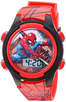 Picture of Marvel Boys' Quartz Watch with Plastic Strap, red, 16 (Model: SPD3515A)