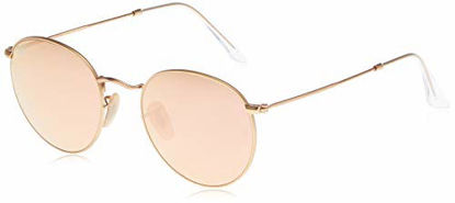 Picture of Ray-Ban Unisex-Adult RB3447 Metal Sunglasses, Matte Gold/Copper Flash, 50 mm