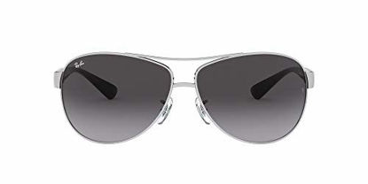 Picture of Ray-Ban Unisex-Adult RB3386 Sunglasses, Silver/Grey Gradient, 63 mm
