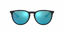 Picture of Ray-Ban Women's RB4171 Erika Round Sunglasses, Black/Blue Mirror, 54 mm