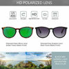 Picture of SUNGAIT Vintage Round Sunglasses for Women Men Classic Retro Designer Style(Polarized (Green Lens & Grey Gradient Lens)2 Pack)