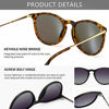 Picture of SUNGAIT Vintage Round Sunglasses for Women Men Classic Retro Designer Style(Polarized (Green Lens & Grey Gradient Lens)2 Pack)