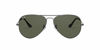 Picture of Ray-Ban unisex adult Rb3025 Classic Sunglasses, Sand Transparent Grey/Green, 62 mm US