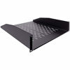 Picture of NavePoint 2U 19-Inch Universal Vented Rack Mount Cantilever Server Cabinet Shelf 18-Inches Deep with Lip Black