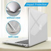 Picture of IBENZER Old Version (2010-2017 Release) MacBook Air 13 Inch Case (Models: A1466 / A1369), Plastic Hard Shell Case with Keyboard Cover for Apple Mac Air 13, Crystal Clear, A13CYCL+1