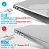 Picture of IBENZER Old Version (2010-2017 Release) MacBook Air 13 Inch Case (Models: A1466 / A1369), Plastic Hard Shell Case with Keyboard Cover for Apple Mac Air 13, Crystal Clear, A13CYCL+1