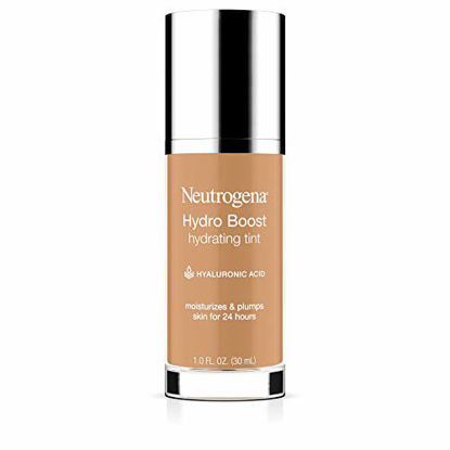 Picture of Neutrogena Hydro Boost Hydrating Tint with Hyaluronic Acid, Lightweight Water Gel Formula, Moisturizing, Oil-Free & Non-Comedogenic Liquid Foundation Makeup, 85 Honey Color 1.0 fl. oz