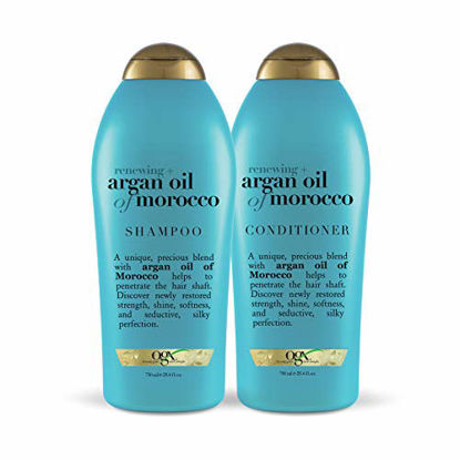 Picture of OGX Renewing + Argan Oil of Morocco Shampoo & Conditioner, 25.4 Ounce (Set of 2)