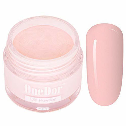 Picture of OneDor Nail Dip Dipping Powder - Acrylic Color Pigment Powders Pro Collection System, 1 Oz. (06 - Pink)