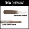 Picture of Maybelline New York Brow Extensions Eyebrow fiber Pomade Crayon, Fiber Stickeyebrow Makeup, Eye Makeup, Soft Matte Finish, for Thicker, Natural looking Eyebrows, 262 Black Brown, 0.014 Oz