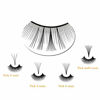 Picture of Easy Fan Lashes C-0.07-18 mm Volume Lash Extensions 9-25 mm Easy Fan Volume Lashes Rapid Blooming Lashes Automatic Flowing Eyelash ExtensionsC-0.07-18