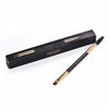 Picture of 2pcs Docolor Duo Eyebrow Brush, Professional Eye Makeup Tool, Eyeshadow Brush and Spoolie Brush Black