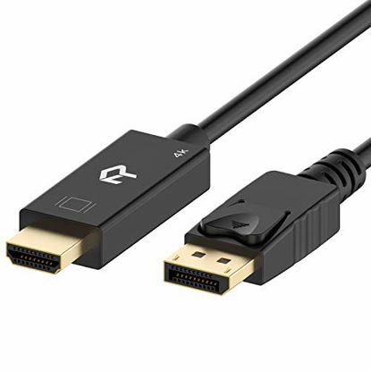 Picture of Rankie DisplayPort (DP) to HDMI Cable, 4K Resolution Ready, 6 Feet