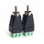 Picture of MOBOREST RCA Cable Audio Adapter, Phono RCA Male Plug to AV Screw Terminal Audio/Video Speaker Wire connectors Solderless Adapter(RCA Male-2pack)
