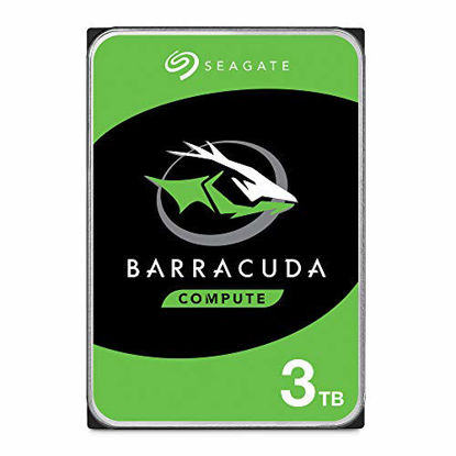 Picture of Seagate BarraCuda 3TB Internal Hard Drive HDD - 3.5 Inch SATA 6Gb/s 5400 RPM 256MB Cache for Computer Desktop PC - Frustration Free Packaging (ST3000DM007)
